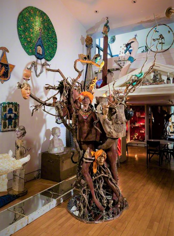 The Singing Tree, Gallery 2, Andrew Logan Museum of Sculpture, Berriew, Powys, Wales